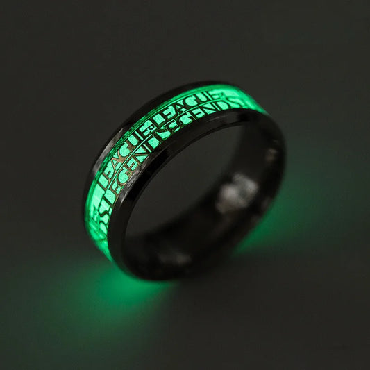 League of Legends surrounding fluorescent ring LOL stainless steel ring fashion titanium steel jewelry fan souvenir