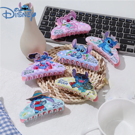 Kawaii Disney Stitch Angel Acrylic Claw Clip Cartoon Claw Hair Clip