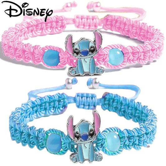 New Disney Lilo & Stitch Anime Braided Bracelet Jewelry