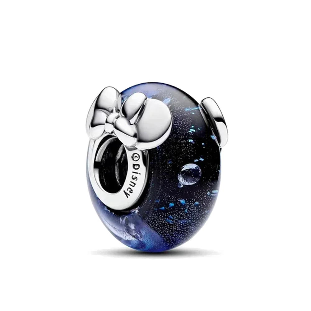 Silver Disney 100th Princess Pumpkin Cart Mickey Minnie Dumbo Charm Stitch Beads Fit Original Pandora Bracelets DIY Jewelry